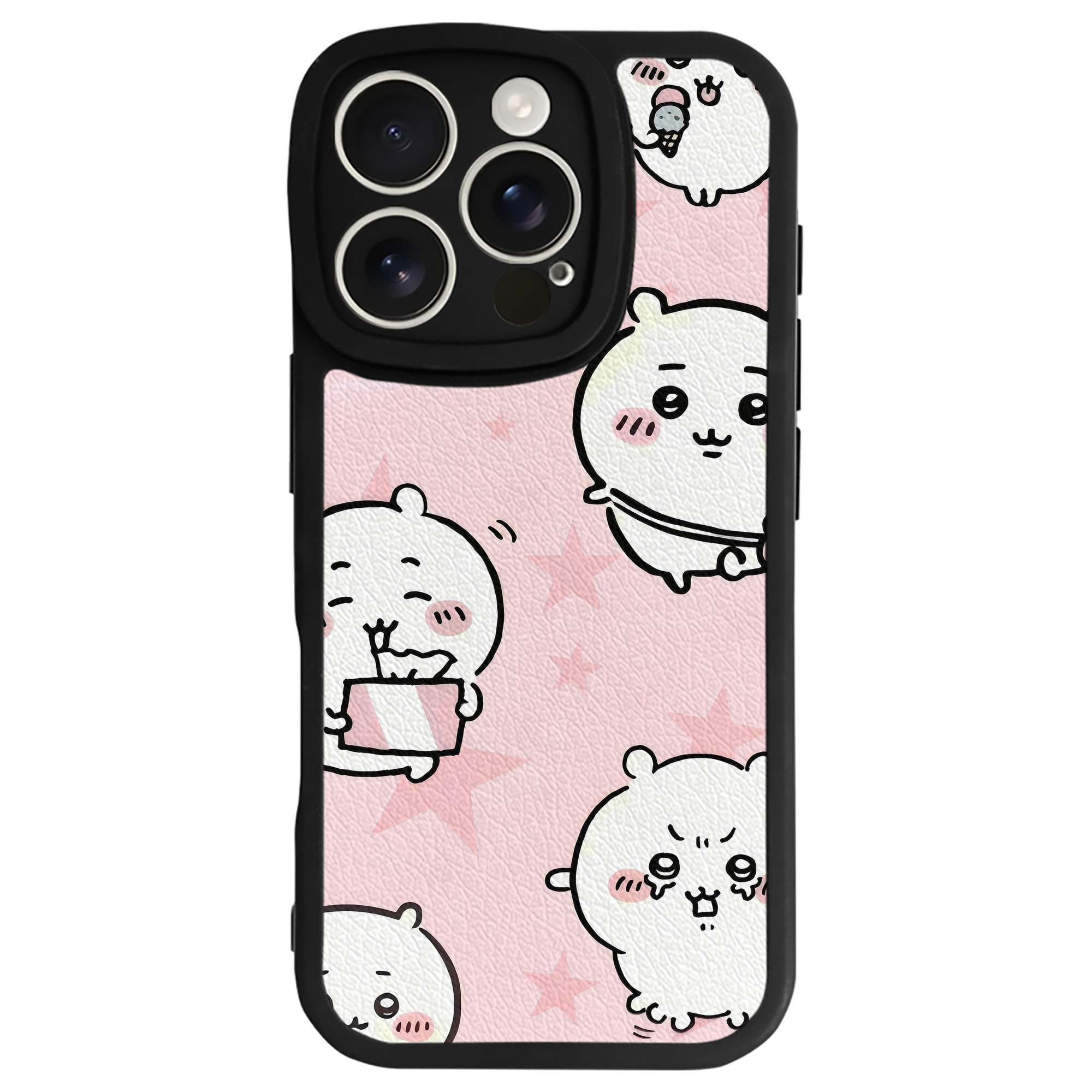 （画像用） ちいかわ Chii-kawa 【iPhone 16シリーズ対応】シリコンスマホケース（レザー調） 材質：シリコン